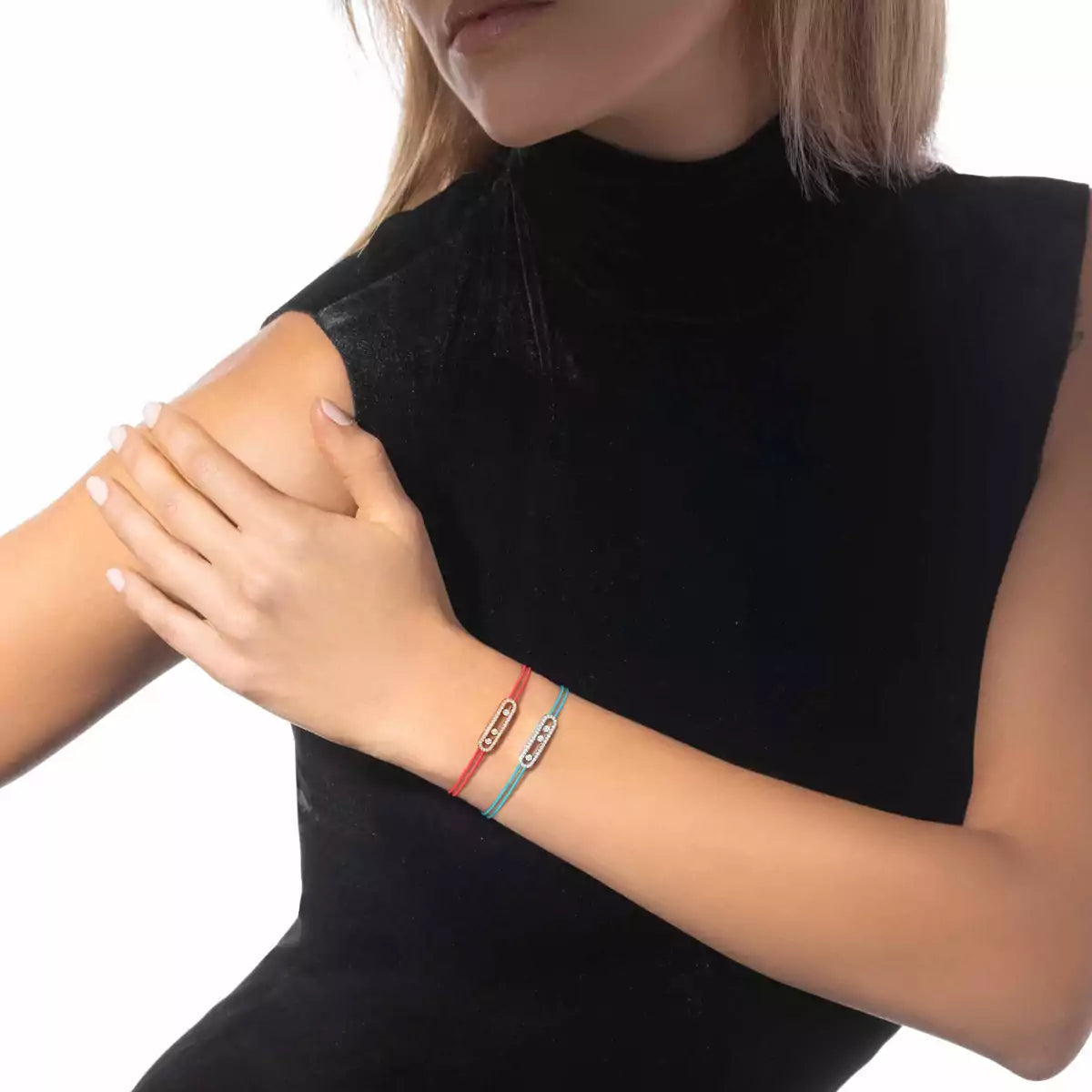 [Saipan]CARE(S) PAVÉ CORD BRACELET