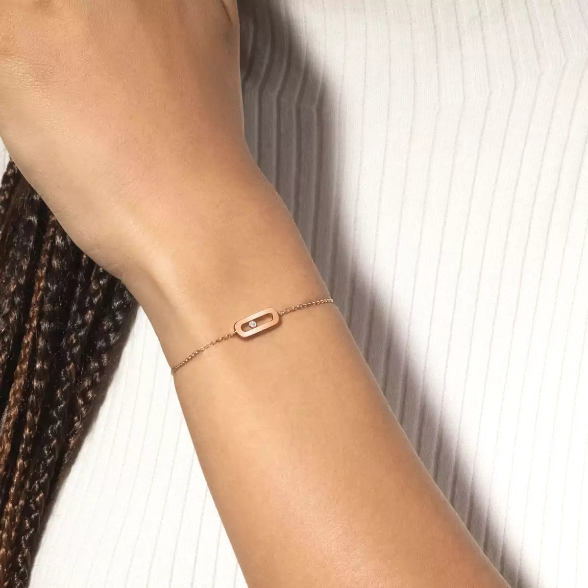 [Saipan]MOVE UNO SINGLE DIAMOND BRACELET