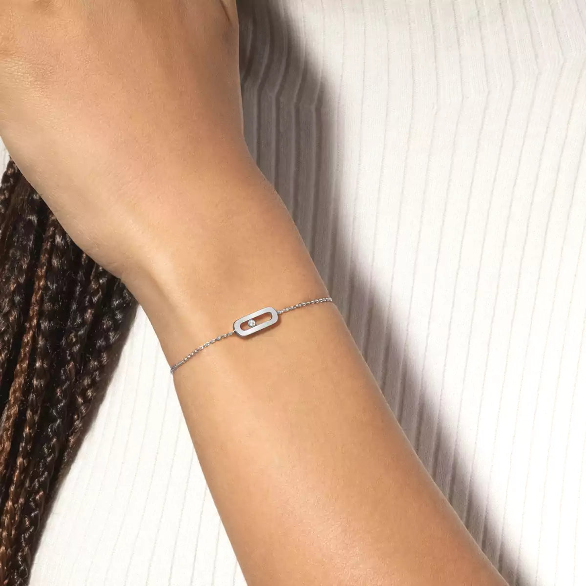[Saipan]MOVE UNO SINGLE DIAMOND BRACELET