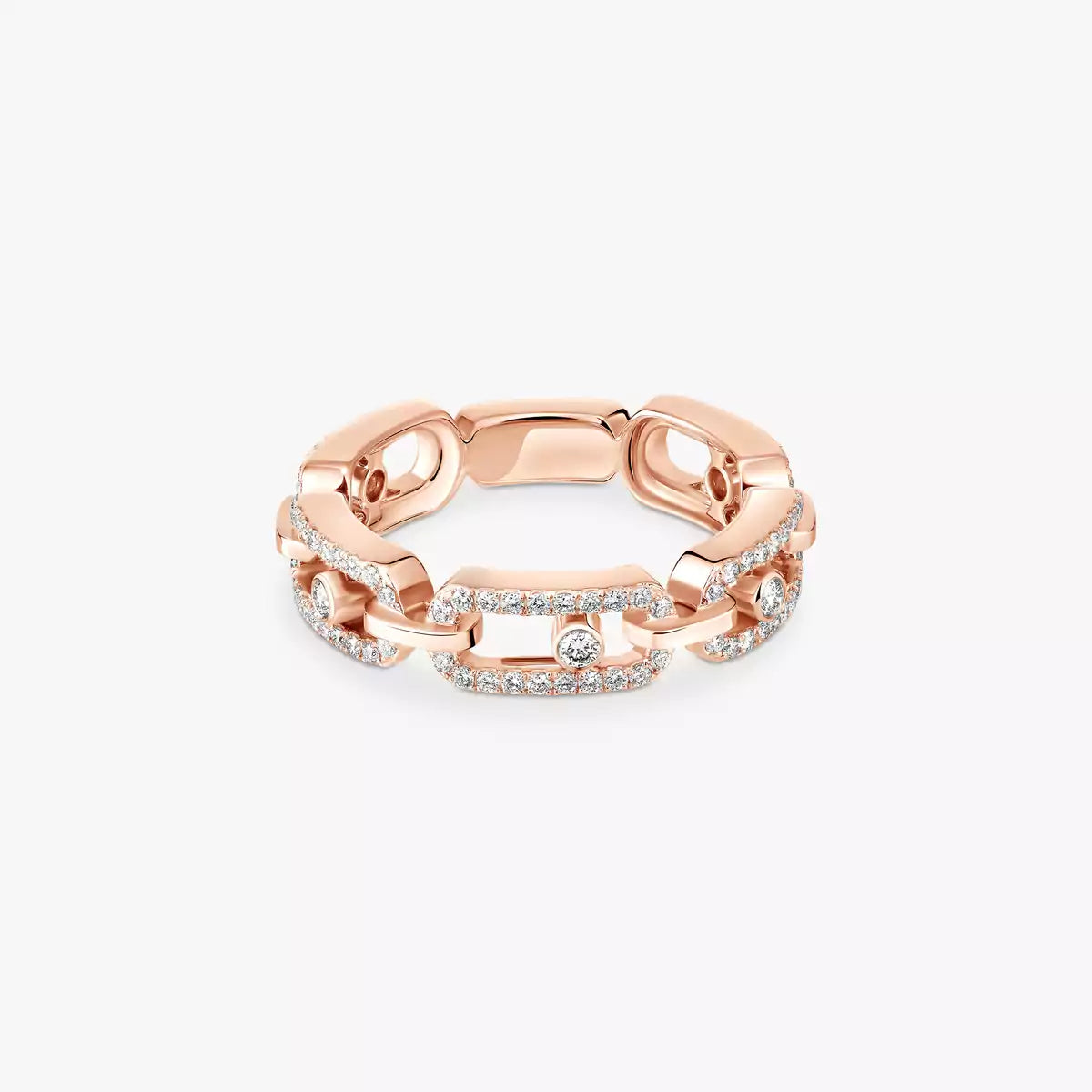 [Saipan]MOVE LINK PAVÉ DIAMOND RING