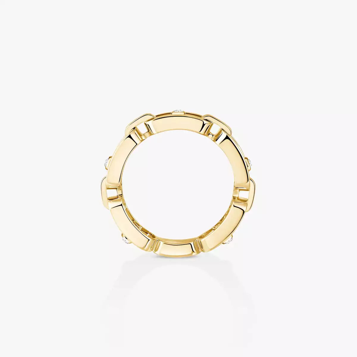 [Saipan]MOVE LINK PAVÉ DIAMOND RING