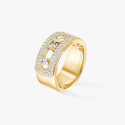 [Saipan]MOVE NOA PAVÉ DIAMOND INTERLOCKING RING