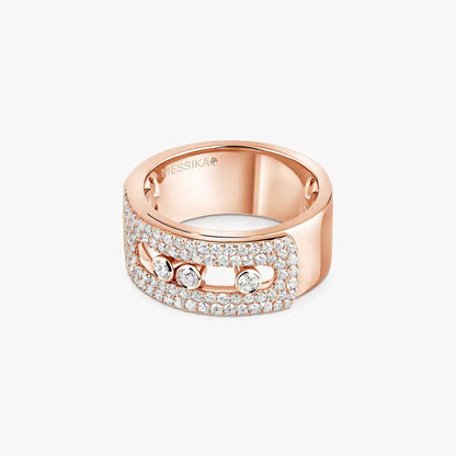 [Saipan]MOVE NOA PAVÉ DIAMOND INTERLOCKING RING