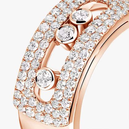 [Saipan]MOVE NOA PAVÉ DIAMOND INTERLOCKING RING