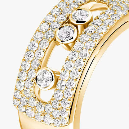 [Saipan]MOVE NOA PAVÉ DIAMOND INTERLOCKING RING