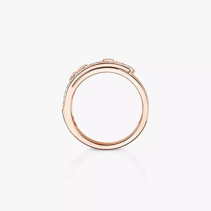 [Saipan]MOVE NOA PAVÉ DIAMOND INTERLOCKING RING