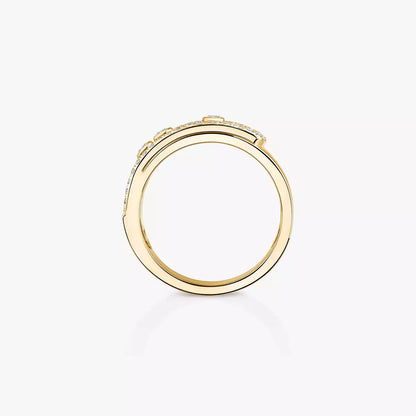 [Saipan]MOVE NOA PAVÉ DIAMOND INTERLOCKING RING