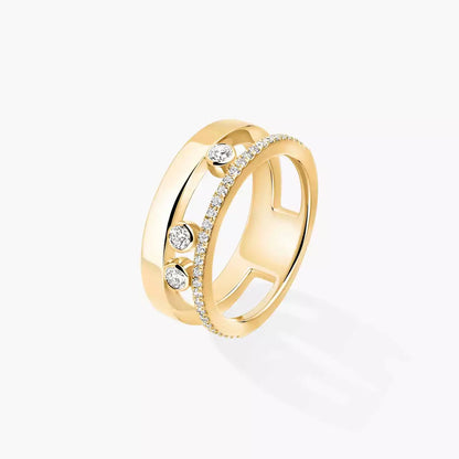 [Saipan]MOVE NOA PAVÉ DIAMOND INTERLOCKING RING