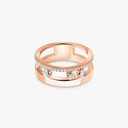 [Saipan]MOVE NOA PAVÉ DIAMOND INTERLOCKING RING