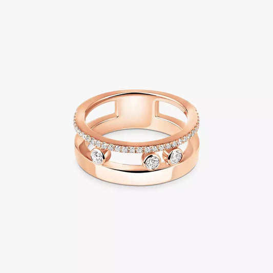 [Saipan]MOVE NOA PAVÉ DIAMOND INTERLOCKING RING