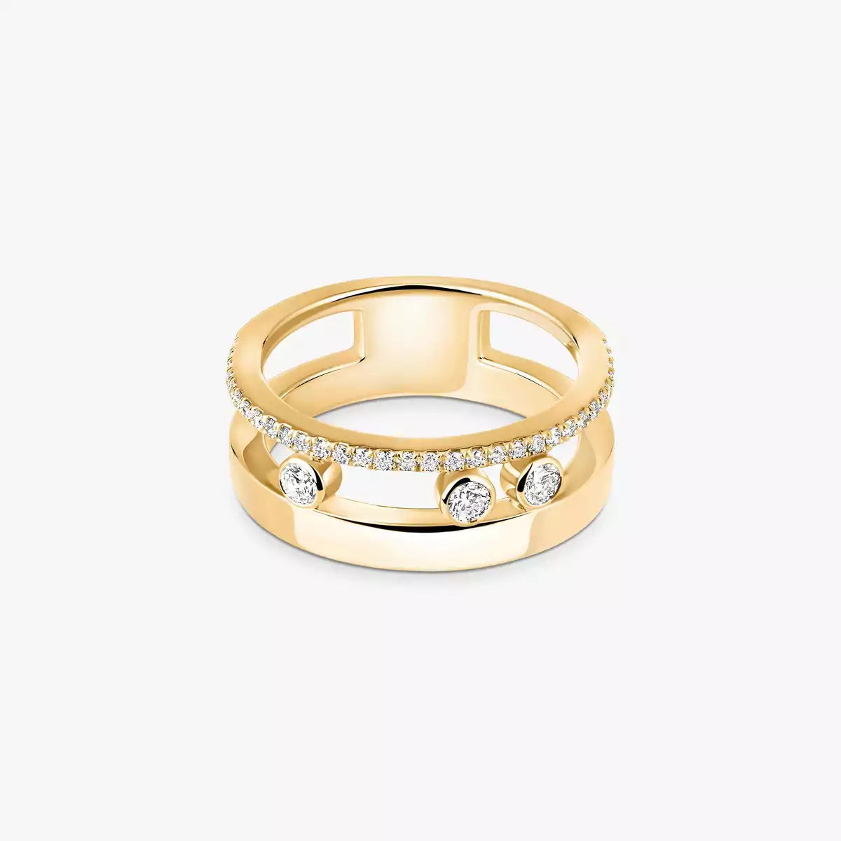 [Saipan]MOVE NOA PAVÉ DIAMOND INTERLOCKING RING