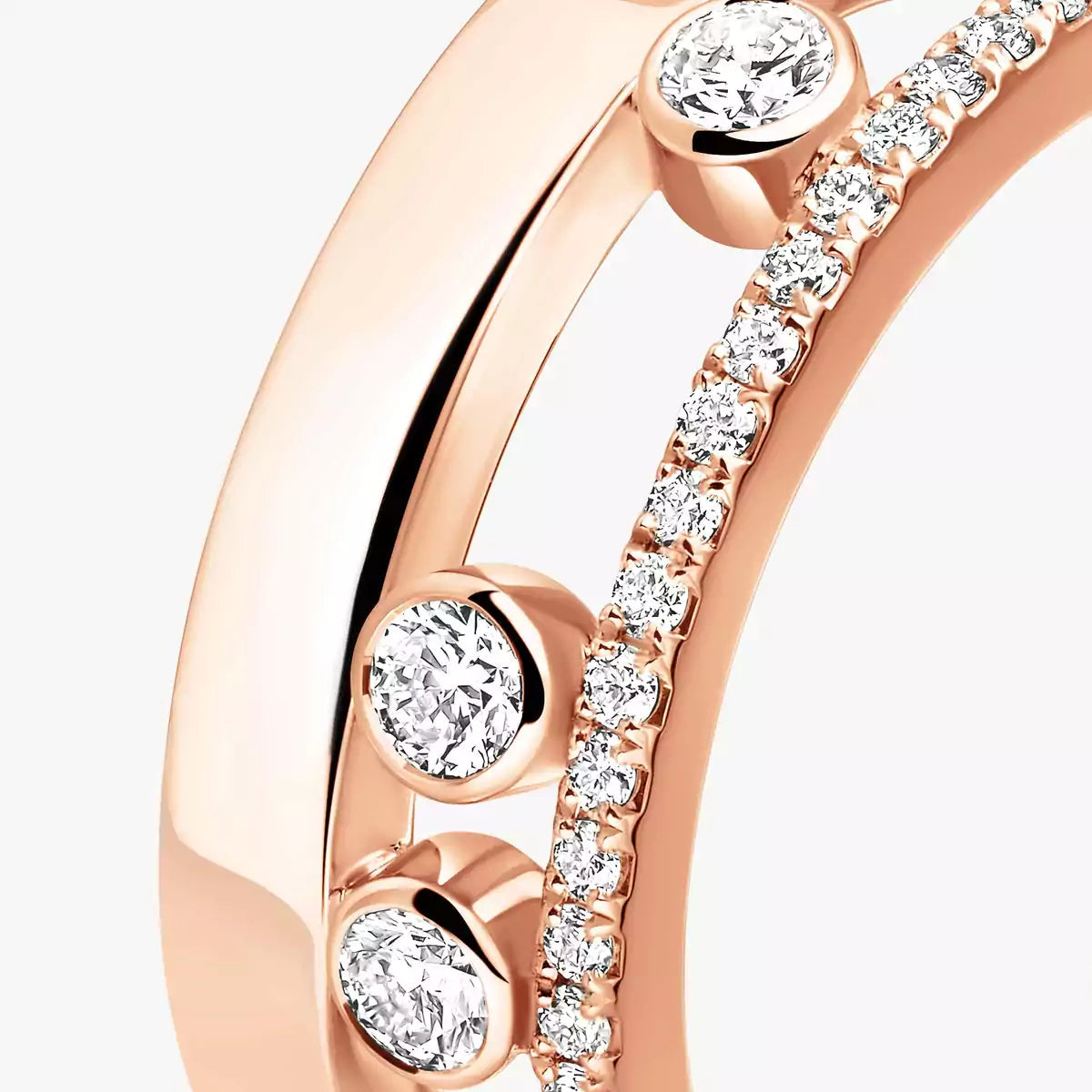 [Saipan]MOVE NOA PAVÉ DIAMOND INTERLOCKING RING