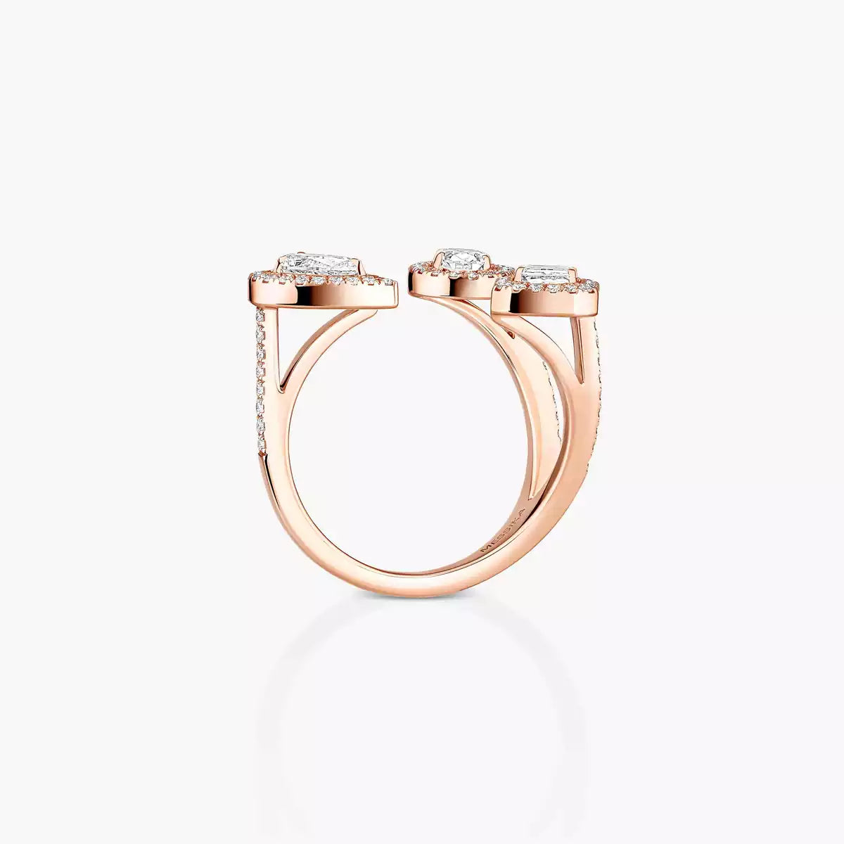 [Saipan]MY TWIN TRILOGY OPEN PAVÉ RING