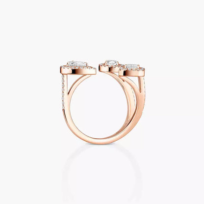 [Saipan]MY TWIN TRILOGY OPEN PAVÉ RING