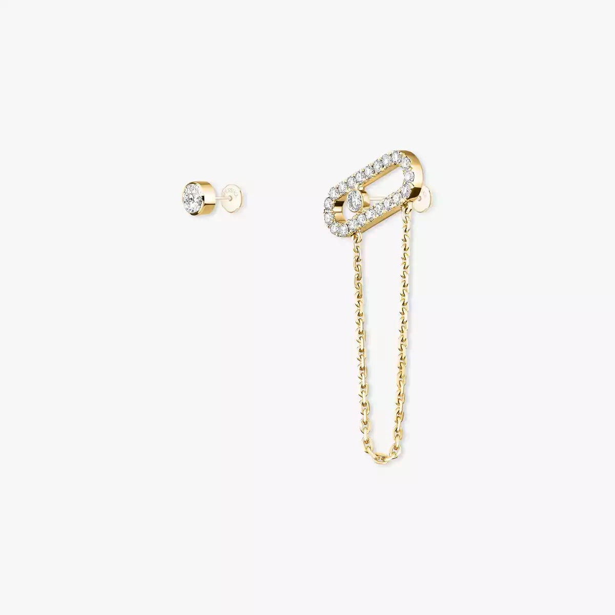 [Saipan]MOVE UNO ALL DIAMOND STUD EARRINGS