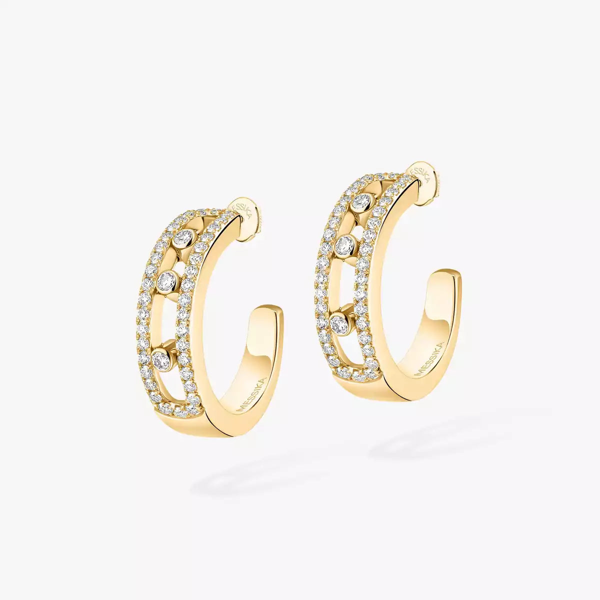 [Saipan]MOVE PAVÉ DIAMOND HOOP EARRINGS