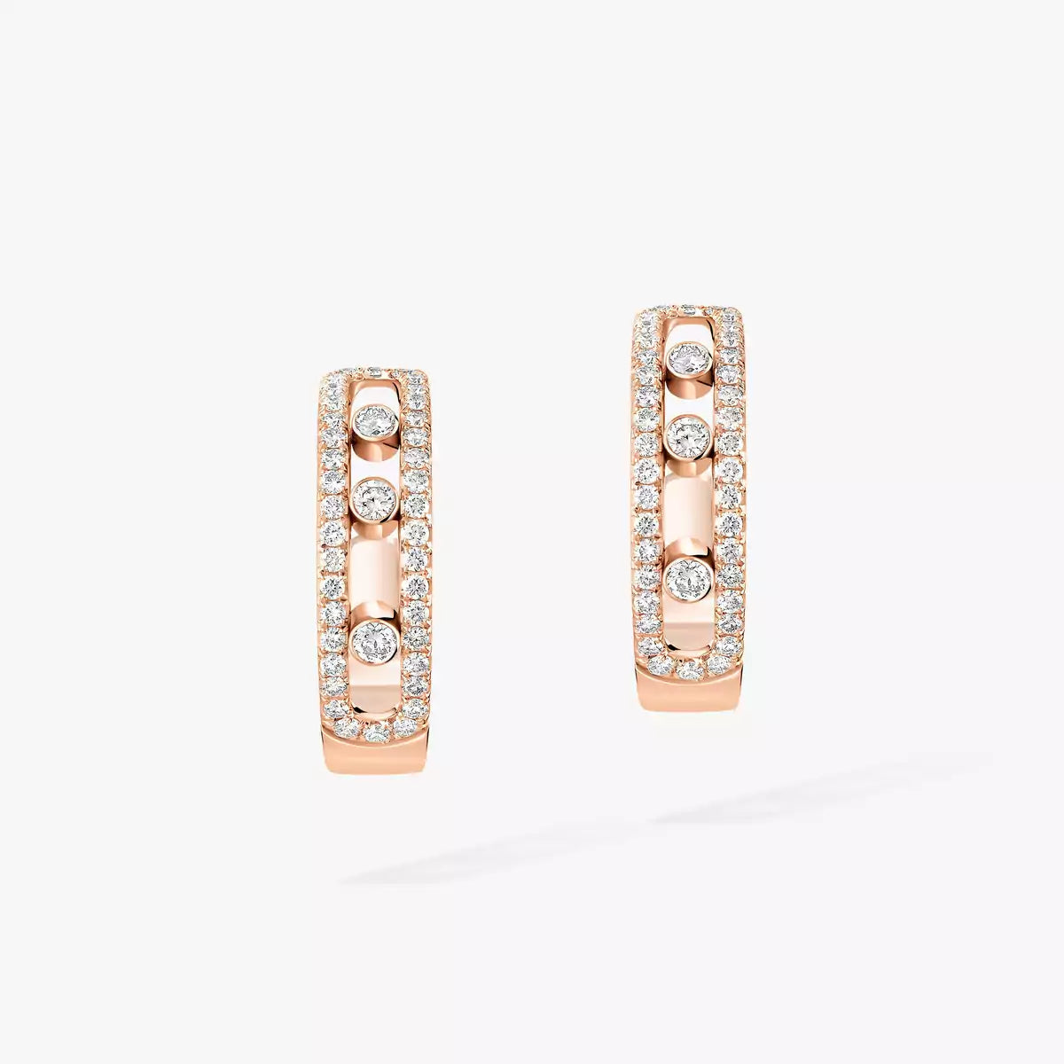 [Saipan]MOVE PAVÉ DIAMOND HOOP EARRINGS