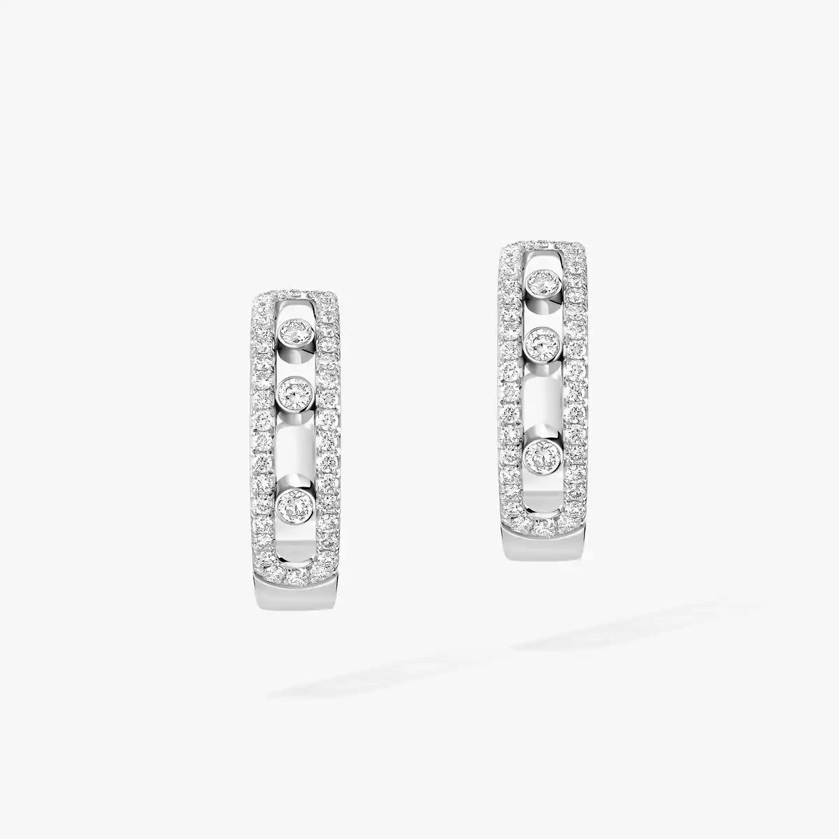 [Saipan]MOVE PAVÉ DIAMOND HOOP EARRINGS