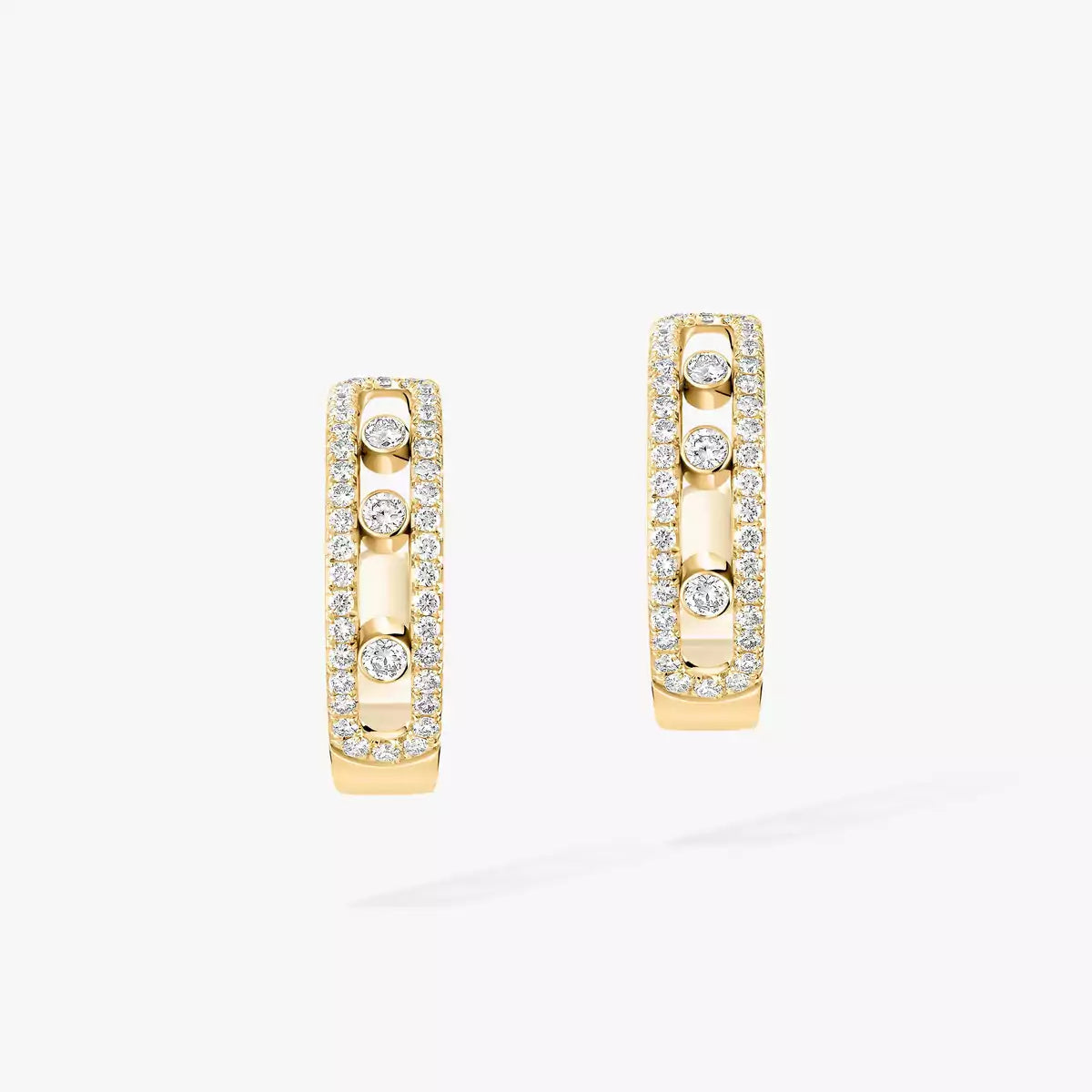 [Saipan]MOVE PAVÉ DIAMOND HOOP EARRINGS