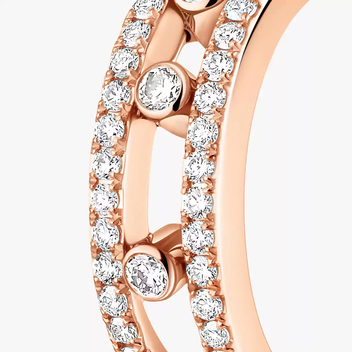 [Saipan]MOVE PAVÉ DIAMOND HOOP EARRINGS