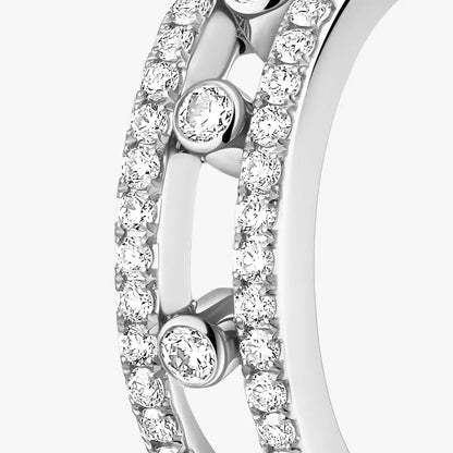 [Saipan]MOVE PAVÉ DIAMOND HOOP EARRINGS