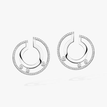 [Saipan]MOVE ROMANE SMALL DIAMOND HOOP EARRINGS