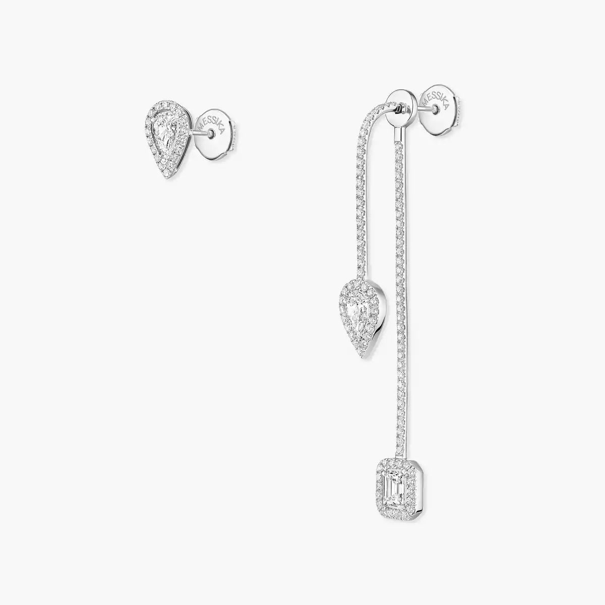 [Saipan]MY TWIN DIAMOND DROP EARRINGS