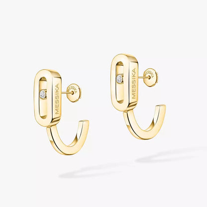 [Saipan]MOVE CLASSIQUE MINI DIAMOND HOOP EARRINGS