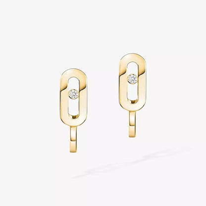 [Saipan]MOVE CLASSIQUE MINI DIAMOND HOOP EARRINGS