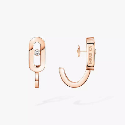 [Saipan]MOVE CLASSIQUE MINI DIAMOND HOOP EARRINGS