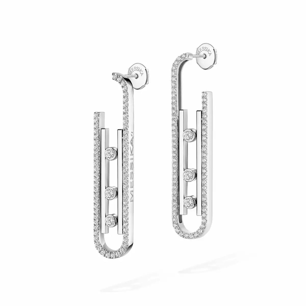 [Saipan]MOVE KINETIC DIAMOND PENDANT EARRINGS