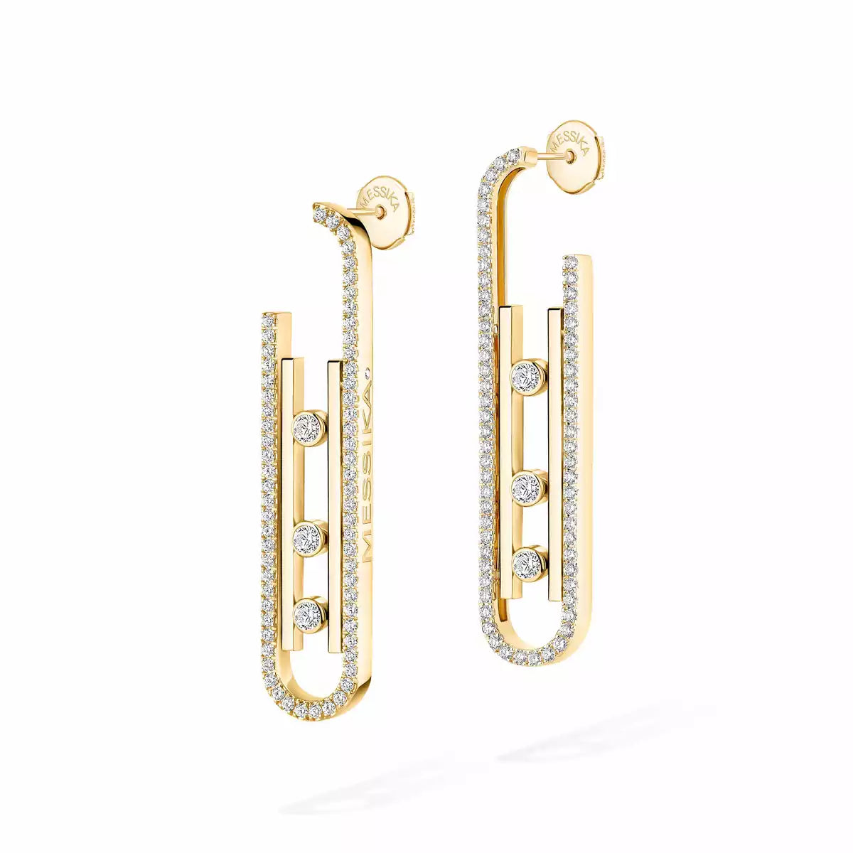 [Saipan]MOVE KINETIC DIAMOND PENDANT EARRINGS