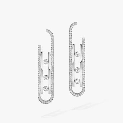 [Saipan]MOVE KINETIC DIAMOND PENDANT EARRINGS