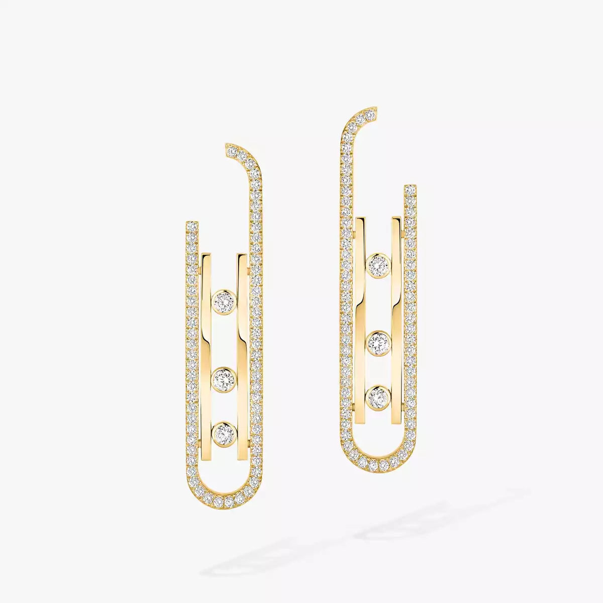 [Saipan]MOVE KINETIC DIAMOND PENDANT EARRINGS