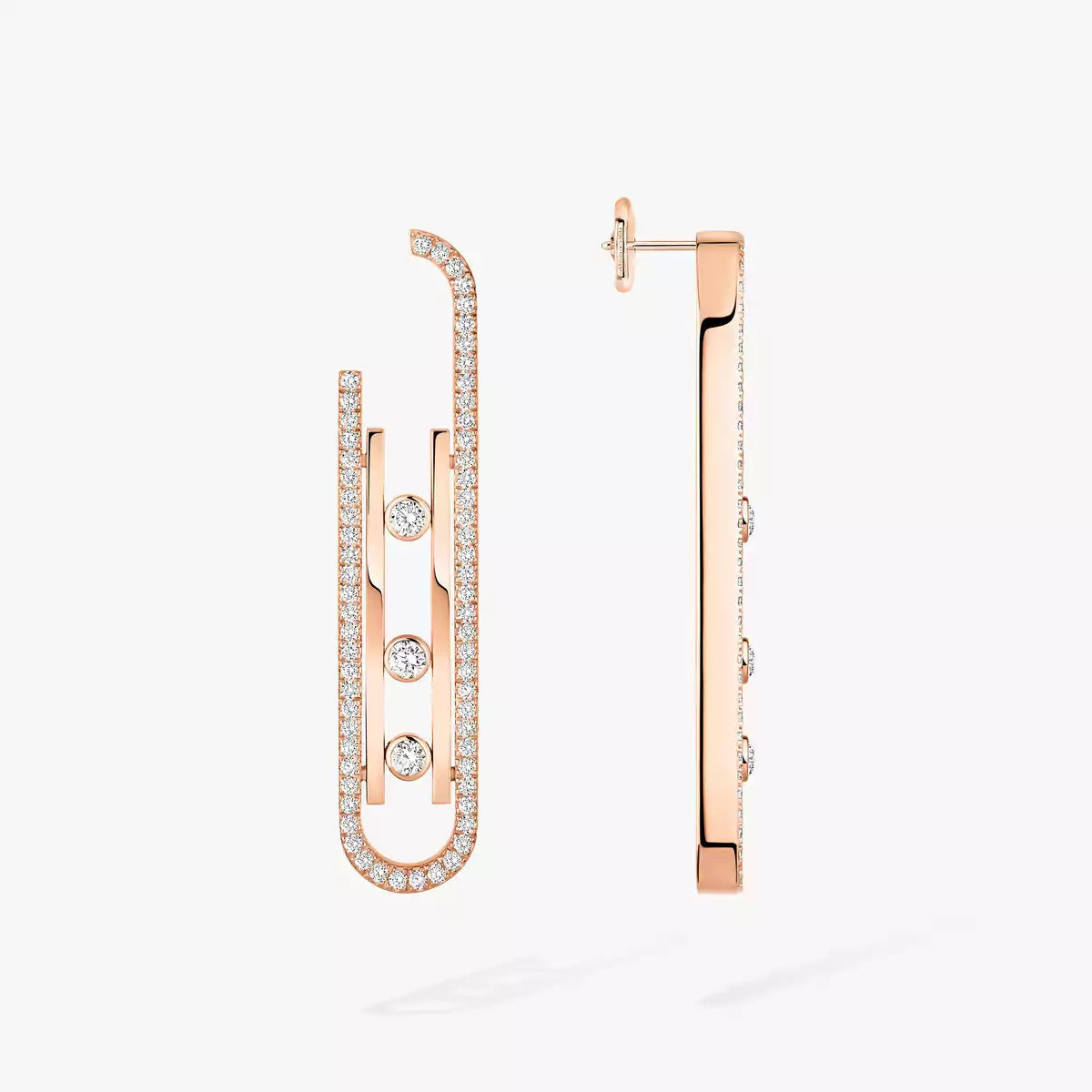 [Saipan]MOVE KINETIC DIAMOND PENDANT EARRINGS