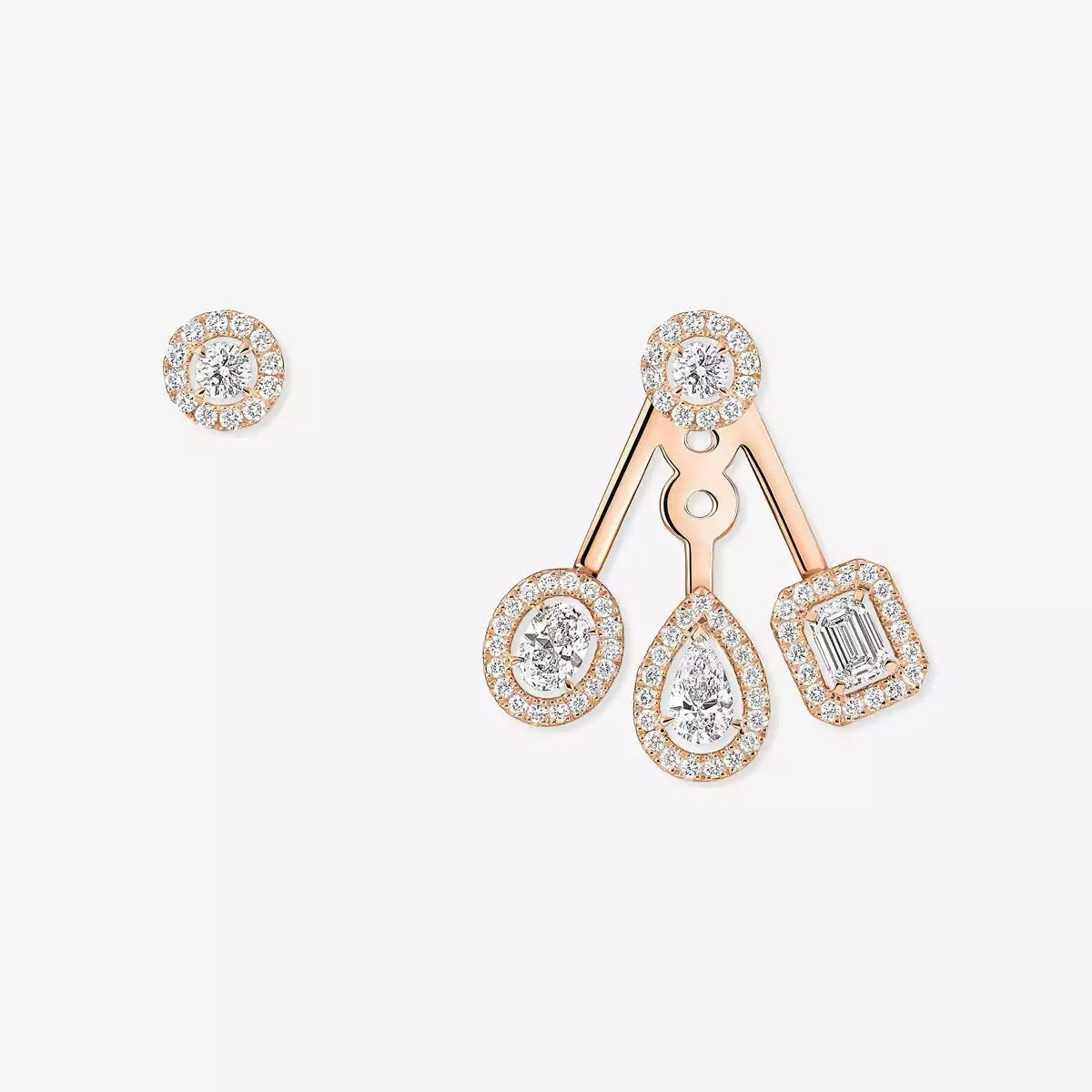 [Saipan]MY TWIN TRIO DIAMOND EARRINGS