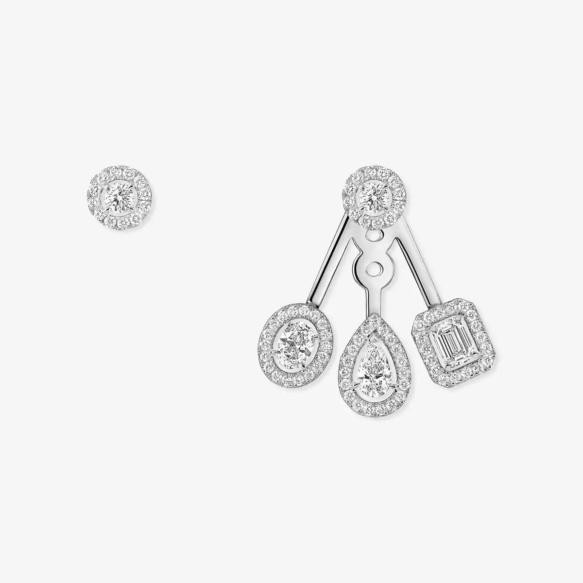 [Saipan]MY TWIN TRIO DIAMOND EARRINGS