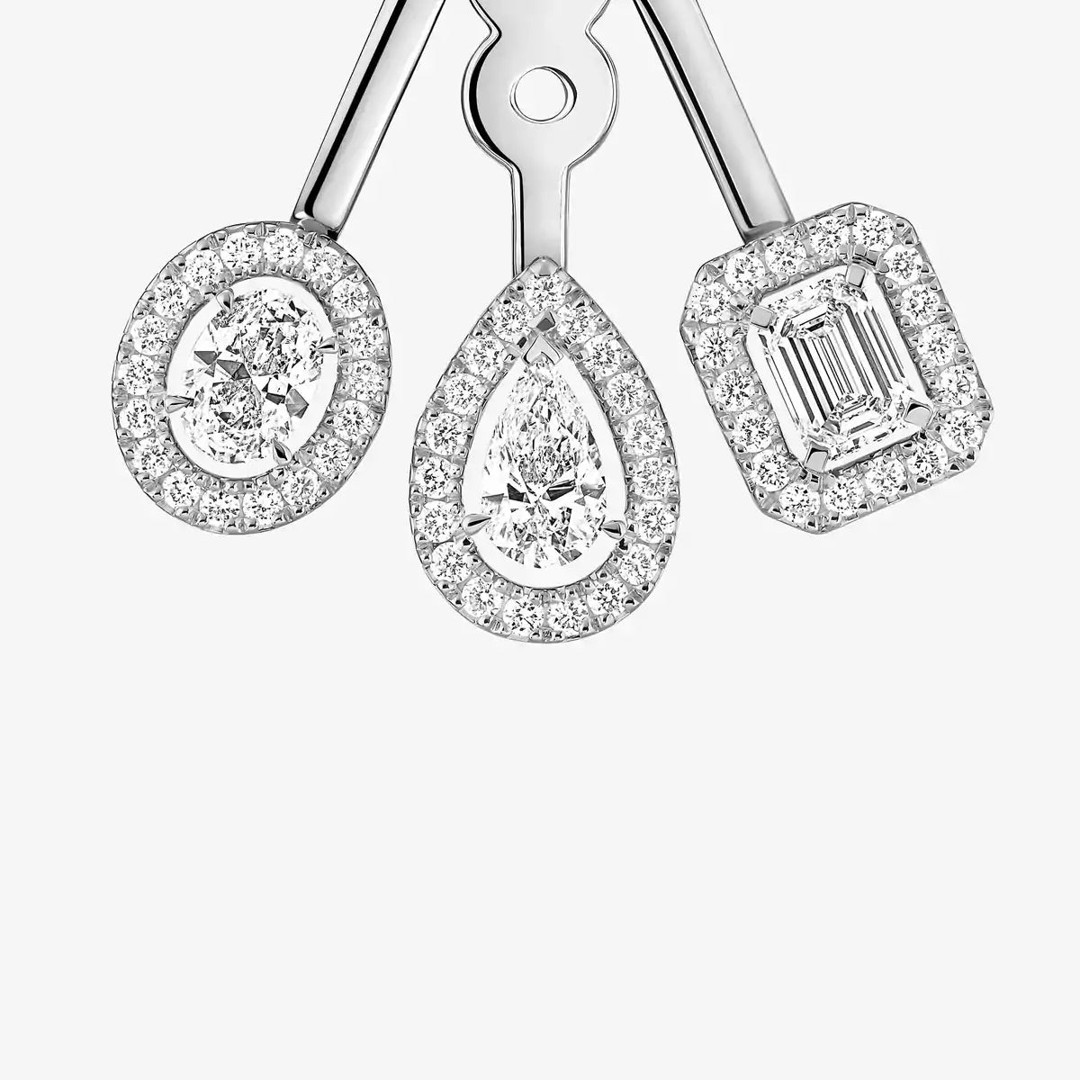 [Saipan]MY TWIN TRIO DIAMOND EARRINGS