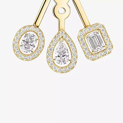 [Saipan]MY TWIN TRIO DIAMOND EARRINGS