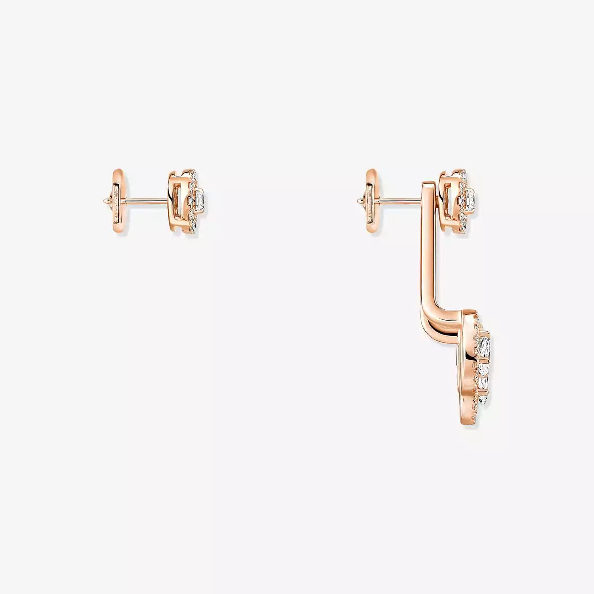 [Saipan]MY TWIN TRIO DIAMOND EARRINGS