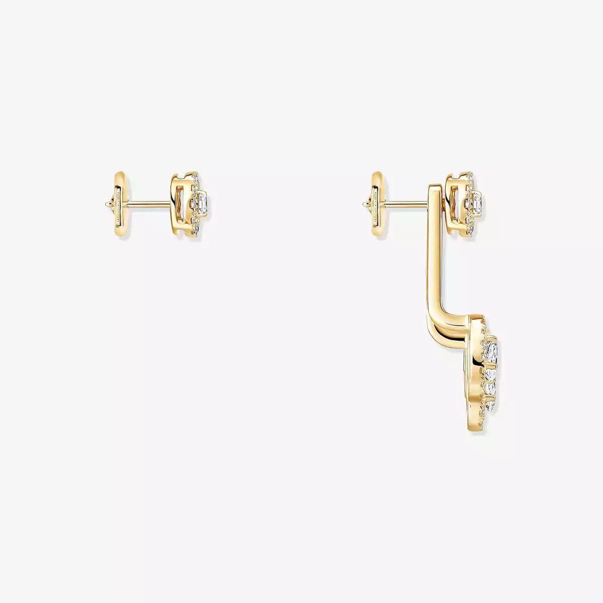 [Saipan]MY TWIN TRIO DIAMOND EARRINGS
