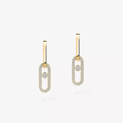 [Saipan]MOVE LINK KINETIC DIAMOND EARRINGS