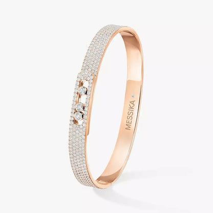 [Saipan]MOVE NOA FULL-PAVÉ DIAMOND BANGLE BRACELET