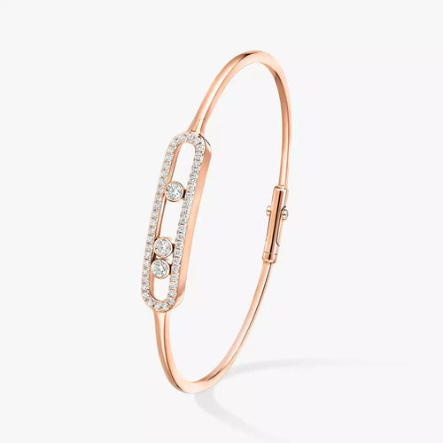 [Saipan]MOVE PAVÉ DIAMOND BANGLE BRACELET M