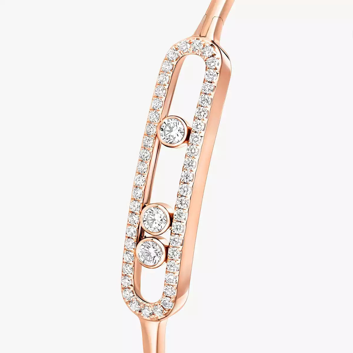 [Saipan]MOVE PAVÉ DIAMOND BANGLE BRACELET M