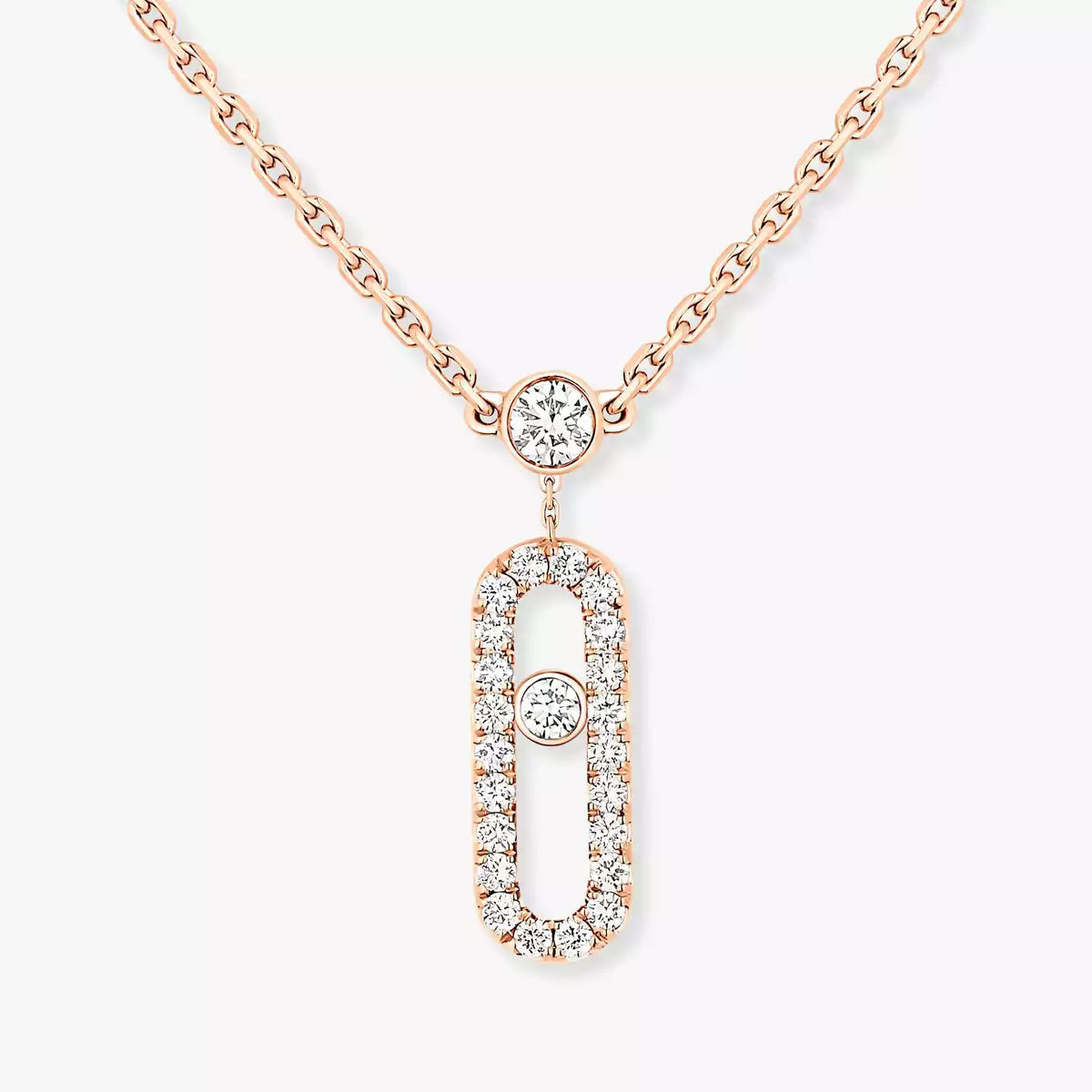 [Saipan]MOVE UNO 2-ROW PAVÉ NECKLACE
