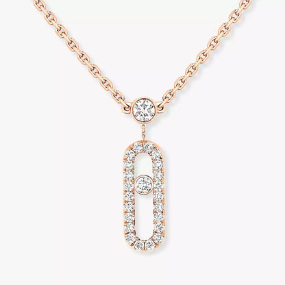 [Saipan]MOVE UNO 2-ROW PAVÉ NECKLACE