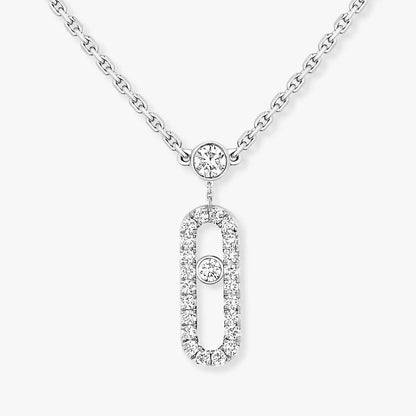 [Saipan]MOVE UNO 2-ROW PAVÉ NECKLACE