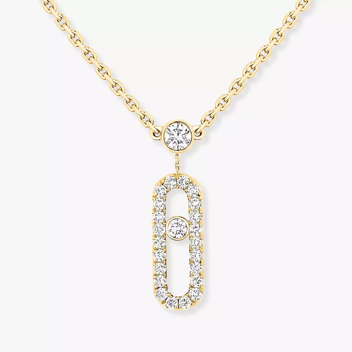 [Saipan]MOVE UNO 2-ROW PAVÉ NECKLACE