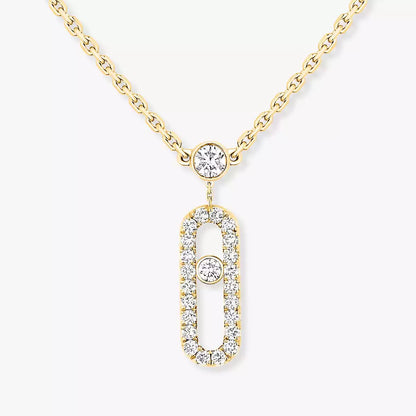 [Saipan]MOVE UNO 2-ROW PAVÉ NECKLACE